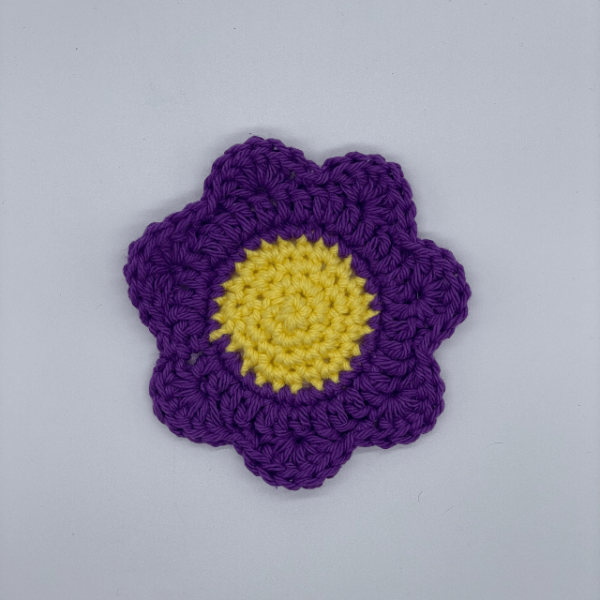 purple flower coaster