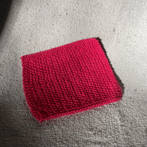 raspberry mommoms knit dishcloth